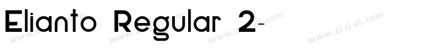 Elianto Regular 2字体转换